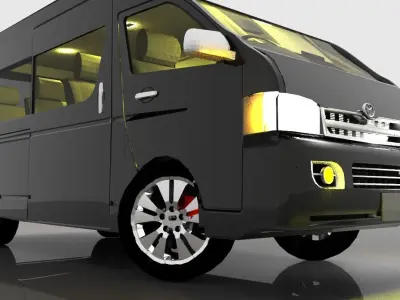 Toyota Van 3D model