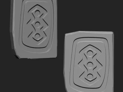 Stylized Old Stone IMM Brush Pack 22 in One 3D model