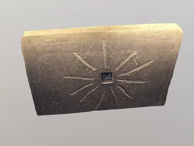 Shabaka Stone - Ancient Egypt Low-poly 3D model