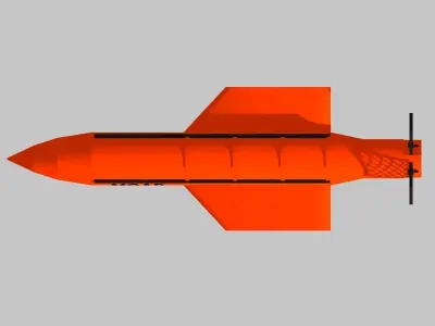 GBU-43 MOAB 3D model