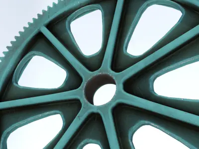 Green Tooth Gear 3D model