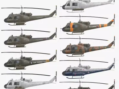 UH-1B UH-1C Helicopter Collection 