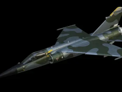 Dassault Mirage F1 Low-poly 3D model