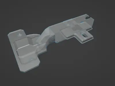 furniture hinge Free low-poly 3D model
