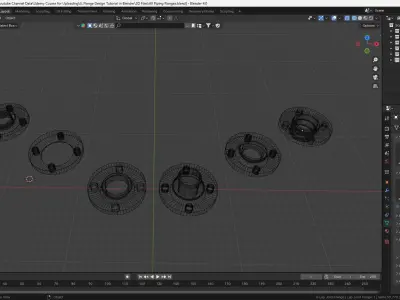 All Type of Piping Flanges ASME Standard 3D model