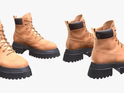 Boots 71 - All MH Bodies and UE5 Skeletons - Rigged Low-poly 3D model