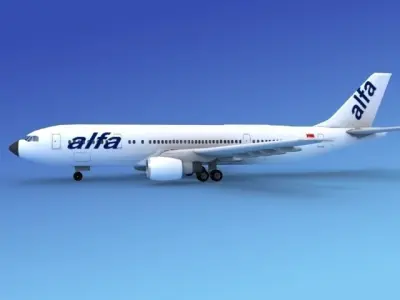 Airbus A300 Alfa 1 3D model