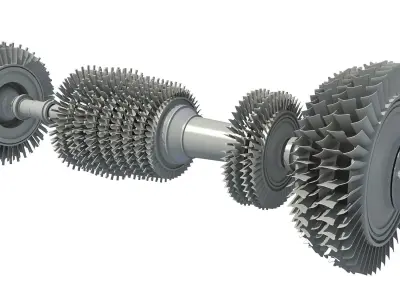Aircraft Turbine 3D model