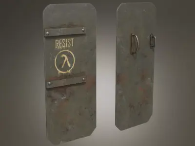 Half-Life 2 Shield Pack Free low-poly 3D model