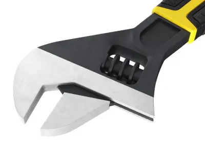Adjustable Crescent Wrench 3D model