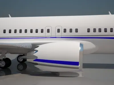 Enter AIr Boeing 737 max 8 3D model