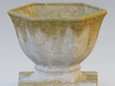 Free garden urn planter Free 3D model