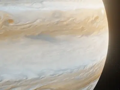 Photorealistic Jupiter High-Res Textures and Sci-Fi Music Pack Low-poly 3D model