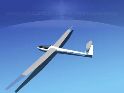 Glaser Dirks DG-200 15-metre Sailplane V05 3D model