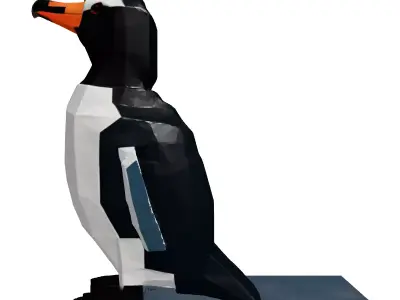 Low Poly Penguin 3D Model Low-poly 3D model