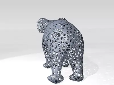 Koala Voronoi 3D model