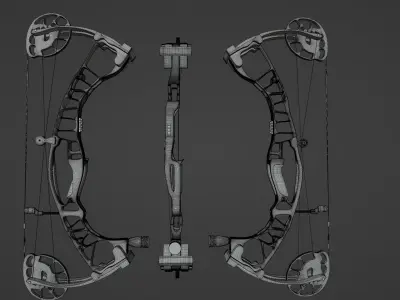 Compound bow 3D model