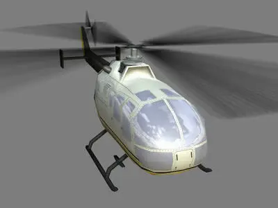 Bo105 V1 Helicopter 3D model