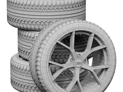 Audi wheels 3D model