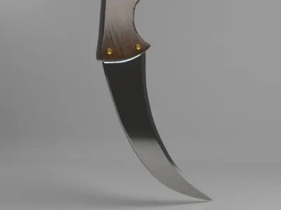 Simple Knive Free low-poly 3D model