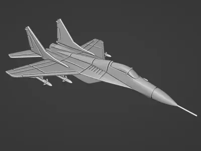 Mikoyan MiG-29 Fulcrum-A 3D print model