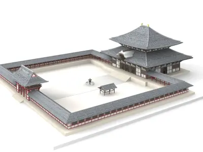 Todai-ji Temple Nara 3D model