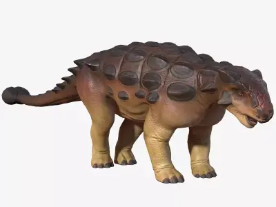 Ankylosaurus dinosaur Low-poly 3D model