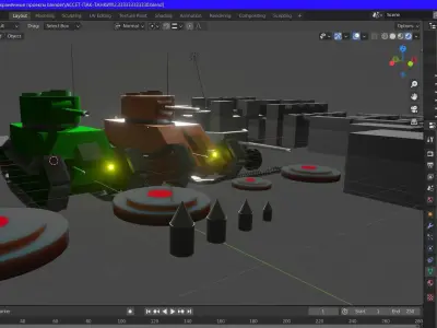 tanks asset pack Free low-poly 3D model