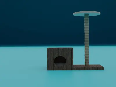 cats house 3D model