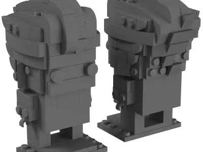 Lego BrickHeadz - 41588 The Joker 3D model