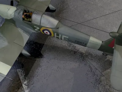 Westland Whirlwind Mk-1 3D model