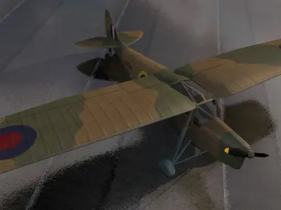 DeHavilland DH-80A Puss Moth 3D model