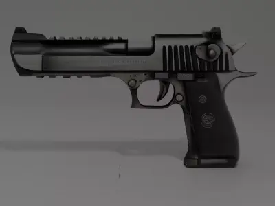 High-Quality 3D Model of Desert Eagle  Low-poly 3D model