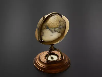 globe 3D print model