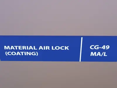 Material Air Lock Low-poly 3D model