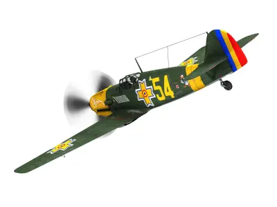 Messerschmitt - BF-109 E - Romanian Air Force - 54 3D model