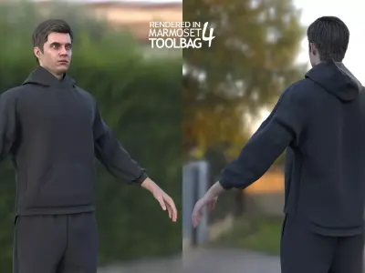 Male Sport Outfit 3 Free 3D model