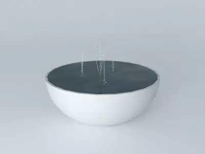 Basin with fountain Free 3D model