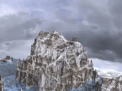 The Ice Queens Palace Kit bash 3D model