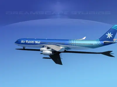 Airbus A340-600 Air Tahiti Nui 3D model