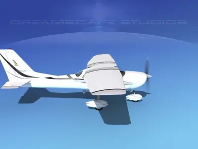 Cessna 172 Skyhawk 1967 V10 3D model