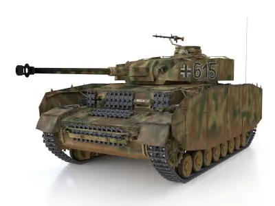 PzKpfw IV - Panzer 4 - Ausf H - 615 3D model