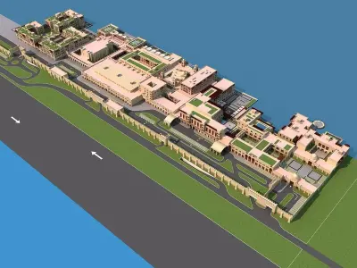 Dubai building 02 3D model