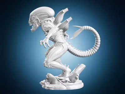 Spiderman Xenomorph Figure 3D print model
