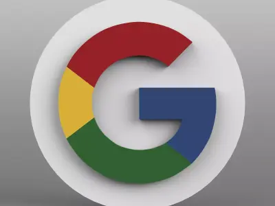 Google Logo Low-poly 3D model