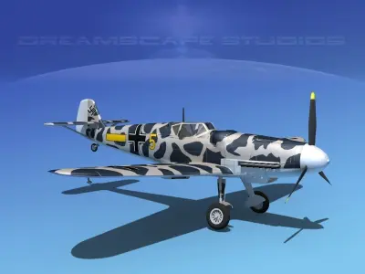 Messerschmitt BF-109 V19 3D model