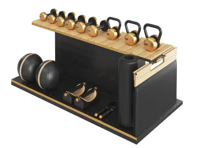 PENT luxury fitness equipment part 2 Black 3D model