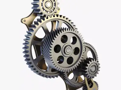 Gear mechanism v 3 3D model