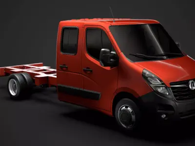 Vauxhall Movano CrewCab DW E30 Chassis 2020 3D model