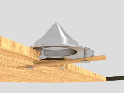 germanic shield reconstructed from original Finds Free low-poly 3D model